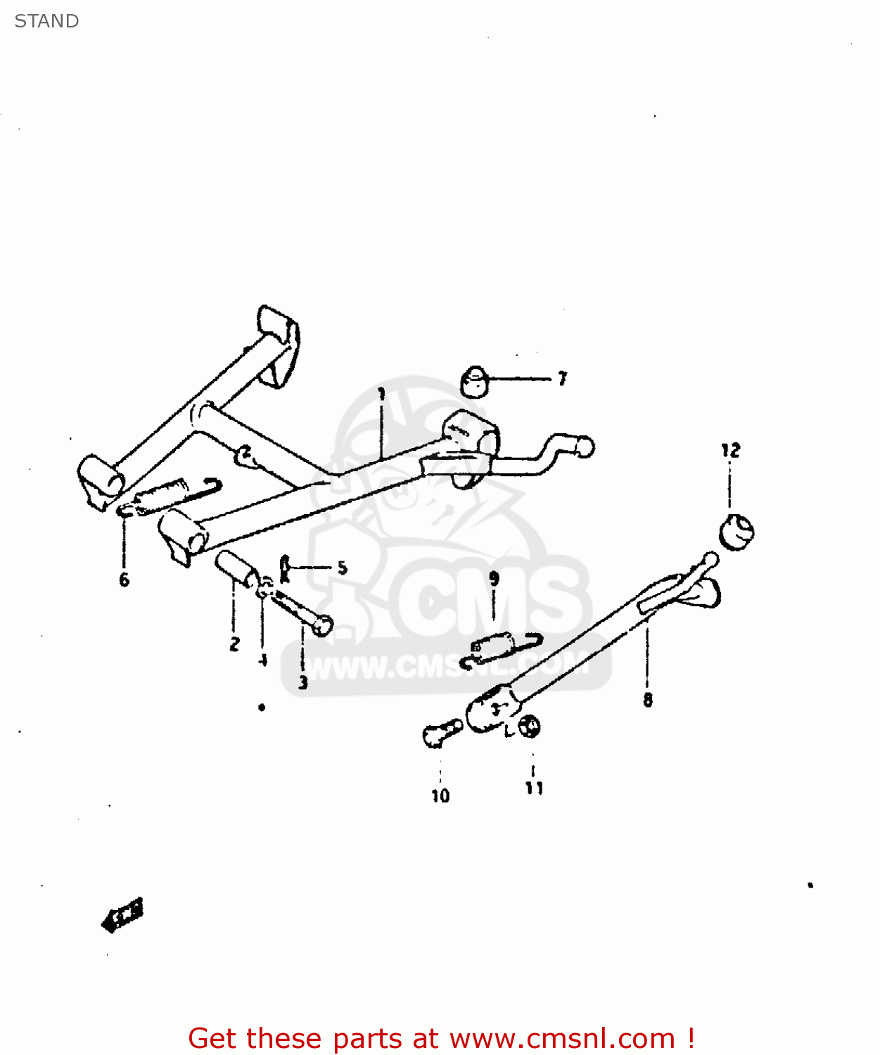 STAND GS650GT 1983 (D) (E01 E02 E04 E06)