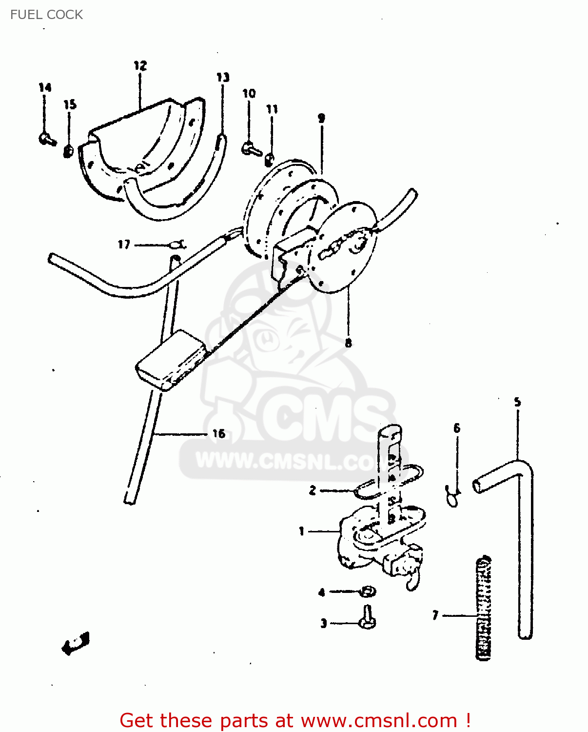 FUEL COCK GS650GT 1983 (D) (E01 E02 E04 E06)