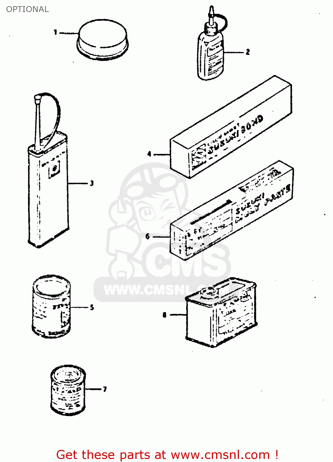 OPTIONAL GS650GT 1983 (D) (E01 E02 E04 E06)