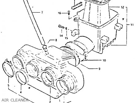 AIR CLEANER - GS650GT 1983 (D) (E01 E02 E04 E06)