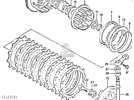 CLUTCH - GS650GT 1983 (D) (E01 E02 E04 E06)