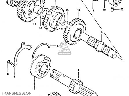 TRANSMISSION - GS650GT 1983 (D) (E01 E02 E04 E06)