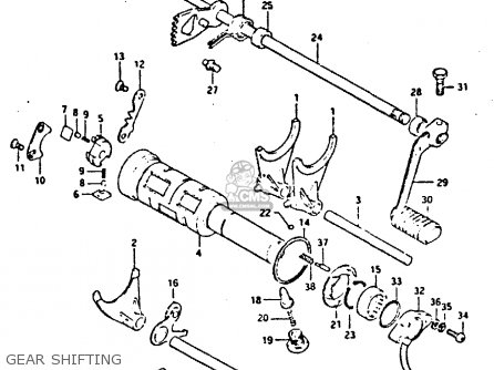 GEAR SHIFTING - GS650GT 1983 (D) (E01 E02 E04 E06)