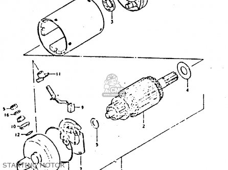 STARTING MOTOR - GS650GT 1983 (D) (E01 E02 E04 E06)