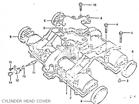 CYLINDER HEAD COVER - GS650GT 1983 (D) (E01 E02 E04 E06)
