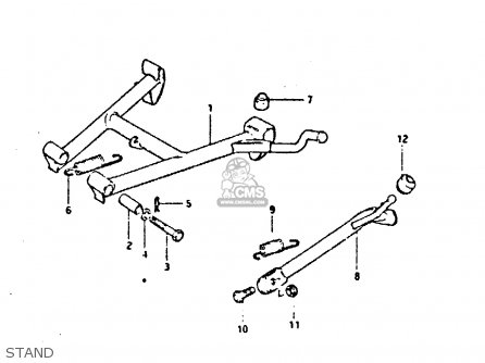 STAND - GS650GT 1983 (D) (E01 E02 E04 E06)