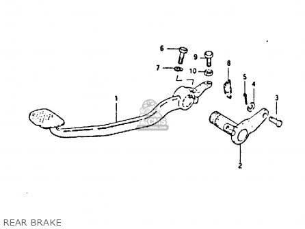 REAR BRAKE - GS650GT 1983 (D) (E01 E02 E04 E06)
