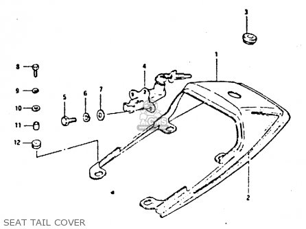 SEAT TAIL COVER - GS650GT 1983 (D) (E01 E02 E04 E06)