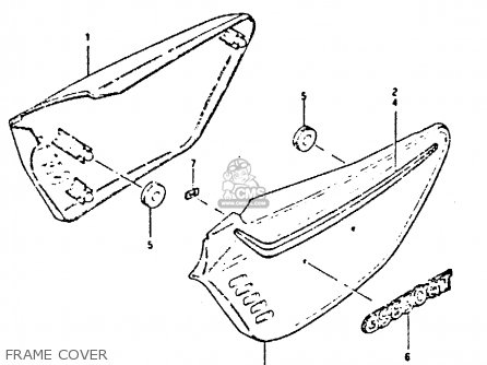 FRAME COVER - GS650GT 1983 (D) (E01 E02 E04 E06)