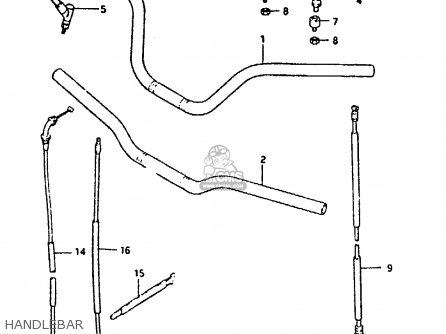 HANDLEBAR - GS650GT 1983 (D) (E01 E02 E04 E06)