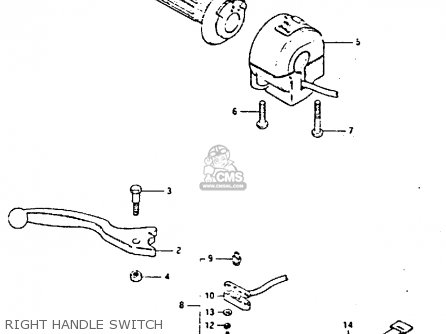 RIGHT HANDLE SWITCH - GS650GT 1983 (D) (E01 E02 E04 E06)