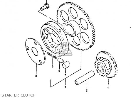 STARTER CLUTCH - GS650GT 1983 (D) (E01 E02 E04 E06)