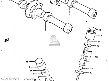 CAM SHAFT - VALVE - GS650GT 1983 (D) (E01 E02 E04 E06)