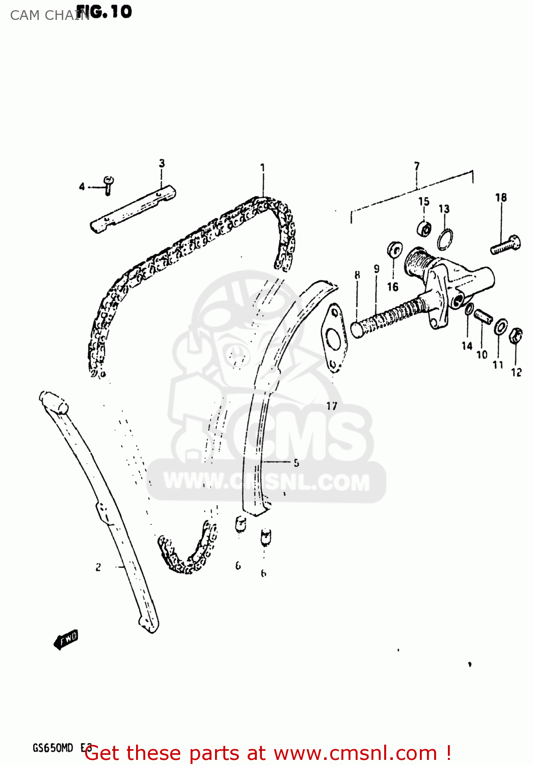 CAM CHAIN GS650M 1983 (D) USA (E03)