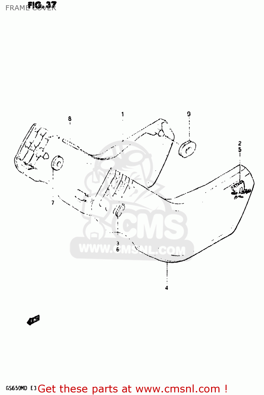 FRAME COVER GS650M 1983 (D) USA (E03)