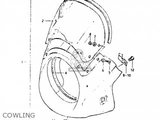 COWLING - GS650M 1983 (D) USA (E03)