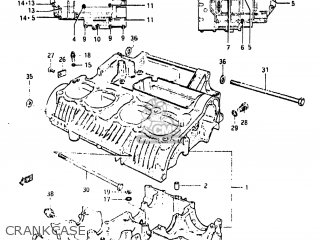 CRANKCASE - GS650M 1983 (D) USA (E03)