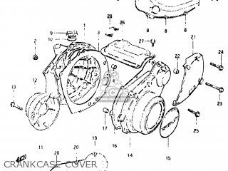 CRANKCASE COVER - GS650M 1983 (D) USA (E03)