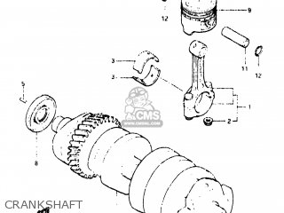 CRANKSHAFT - GS650M 1983 (D) USA (E03)