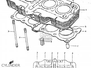 CYLINDER - GS650M 1983 (D) USA (E03)