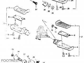 FOOTREST - GS650M 1983 (D) USA (E03)