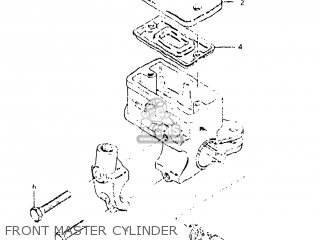 FRONT MASTER CYLINDER - GS650M 1983 (D) USA (E03)