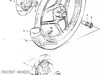 FRONT WHEEL - GS650M 1983 (D) USA (E03)