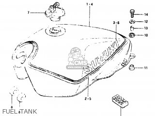 FUEL TANK - GS650M 1983 (D) USA (E03)