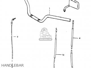 HANDLEBAR - GS650M 1983 (D) USA (E03)