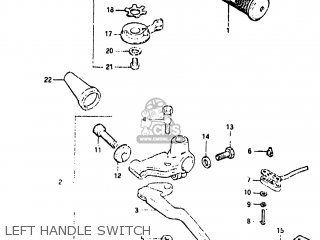 LEFT HANDLE SWITCH - GS650M 1983 (D) USA (E03)