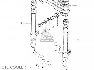 OIL COOLER - GS650M 1983 (D) USA (E03)
