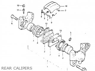 REAR CALIPERS - GS650M 1983 (D) USA (E03)