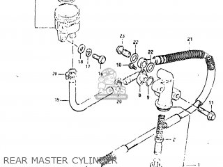 REAR MASTER CYLINDER - GS650M 1983 (D) USA (E03)