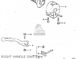 RIGHT HANDLE SWITCH - GS650M 1983 (D) USA (E03)