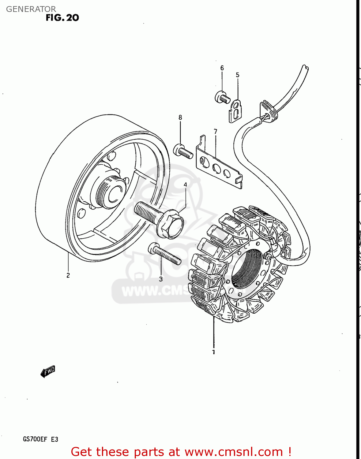 GENERATOR GS700E 1985 (F) USA (E03)