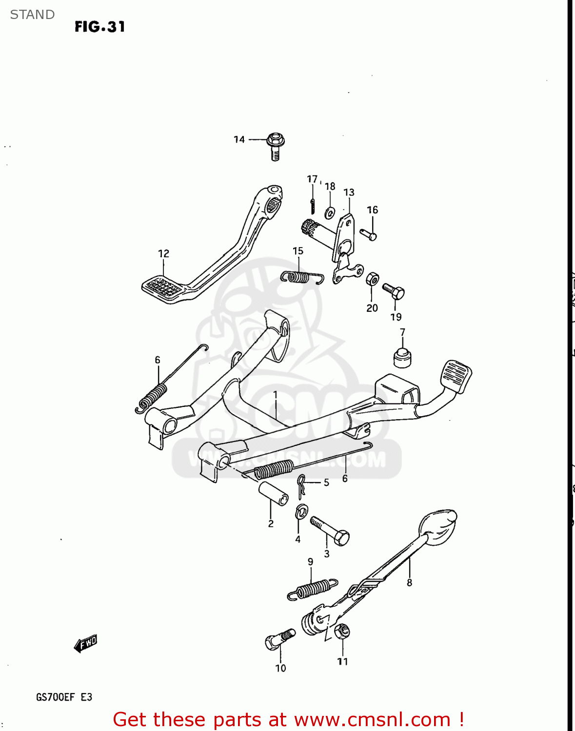 STAND GS700E 1985 (F) USA (E03)