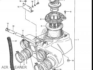 AIR CLEANER - GS700E 1985 (F) USA (E03)