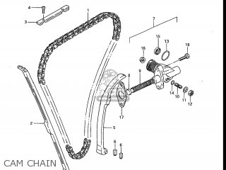 CAM CHAIN - GS700E 1985 (F) USA (E03)