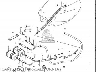 CANISTER (FOR CALIFORNIA) - GS700E 1985 (F) USA (E03)