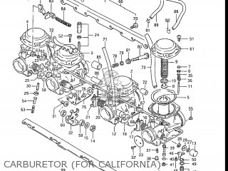 CARBURETOR (FOR CALIFORNIA) - GS700E 1985 (F) USA (E03)