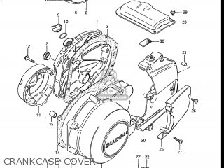 CRANKCASE COVER - GS700E 1985 (F) USA (E03)