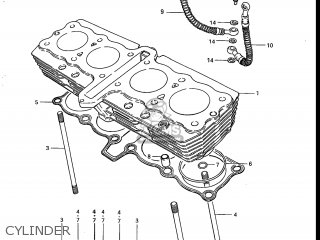 CYLINDER - GS700E 1985 (F) USA (E03)