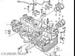 CYLINDER HEAD - GS700E 1985 (F) USA (E03)