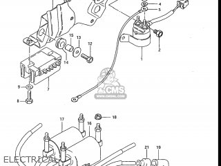 ELECTRICAL - GS700E 1985 (F) USA (E03)