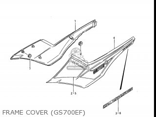 FRAME COVER (GS700EF) - GS700E 1985 (F) USA (E03)