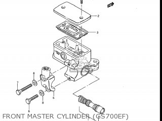 FRONT MASTER CYLINDER (GS700EF) - GS700E 1985 (F) USA (E03)