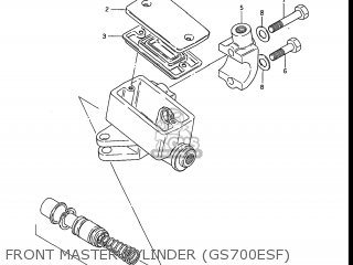 FRONT MASTER CYLINDER (GS700ESF) - GS700E 1985 (F) USA (E03)