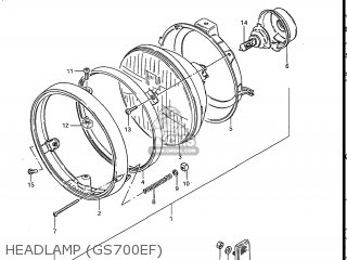 HEADLAMP (GS700EF) - GS700E 1985 (F) USA (E03)