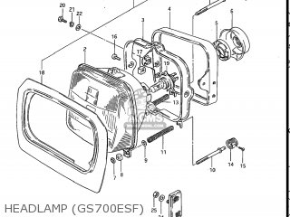 HEADLAMP (GS700ESF) - GS700E 1985 (F) USA (E03)