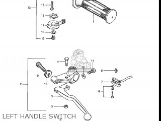 LEFT HANDLE SWITCH - GS700E 1985 (F) USA (E03)